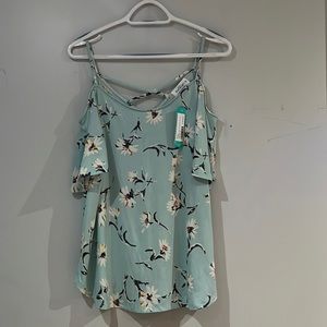 Kaileigh Valette Back Detail Cold Shoulder Knit Top